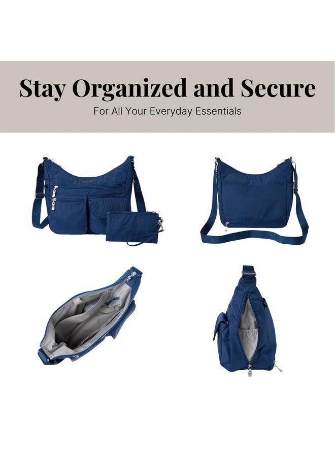 Baggallini Everywhere Bagg - Hobo Crossbody Bag for Women with RFID Wristlet - Water-resistant Travel Bag - Image 4