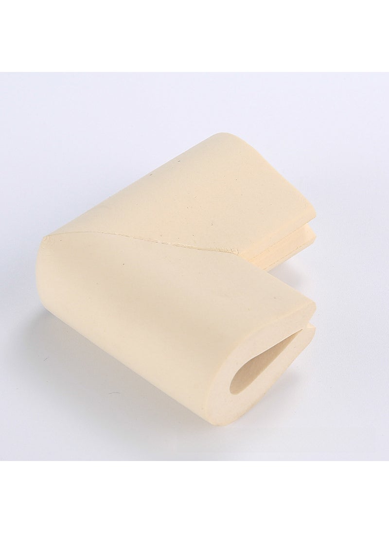 Generic 1 x 5 pcs U-shaped Corner Protector Child Safety Cushion Rice White 