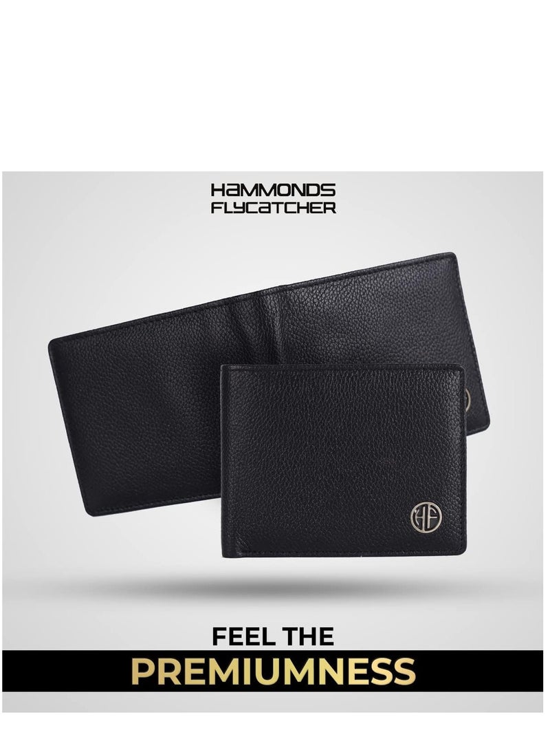HAMMONDS FLYCATCHER RFID Protected Premium Leather Wallet for Men, Black, Classic - Image 5