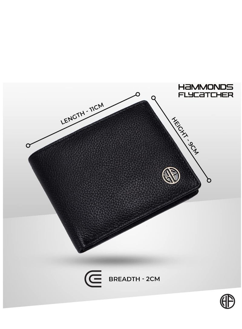 HAMMONDS FLYCATCHER RFID Protected Premium Leather Wallet for Men, Black, Classic - Image 4