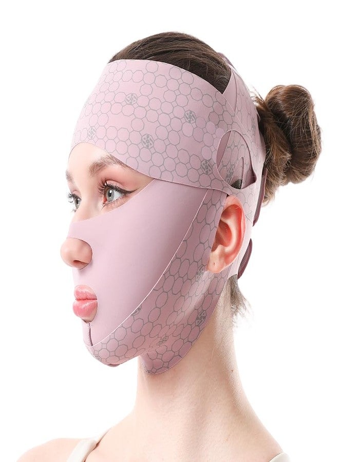 Face Strap Forehead Lift Band, 3 in 1 Face Double Lift Chin Belt for Sleep Mask, Comfortable Pressure Forehead Band Face Lifting Vshaped Belt - Image 1