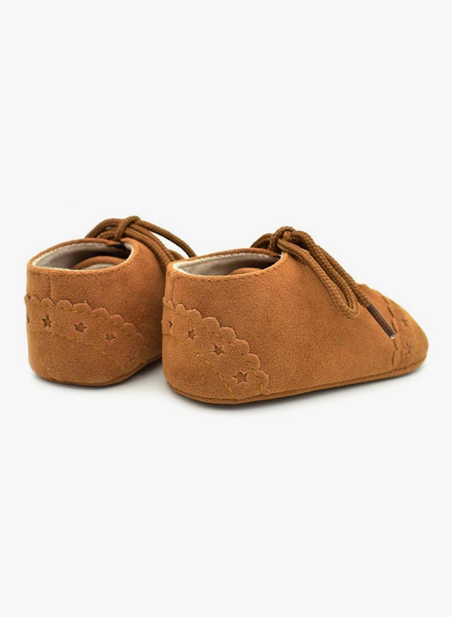 Toddler Prewalker Lace Up Shoe Brown  - Image 2