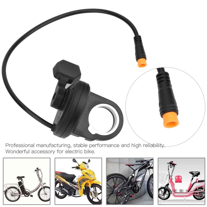 108x L EBike Left Electric Speed Governing Thumb Throttle Grip Waterproof Connector - Image 3