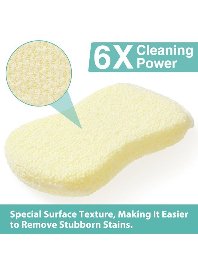 Mr. Scrub Sponges Kitchen Scrub Dish Sponge Scouring Pad, 12 Pcs Cleaning Soap Brush Dishwashing Supplies for Dawn, Magic Dinnerware Sets Toilet Towels Cloth Holder Sink Pan Pot Eraser - Image 4