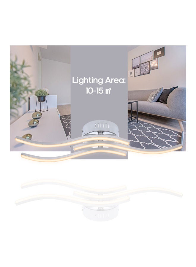 Loquat 18W three wave LED ceiling light White 35.5*5*15.5cm - Image 3