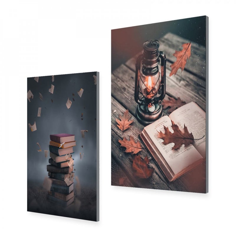 Marktna A double canvas painting with a modern design, total size 80 x 60 cm - Image 2