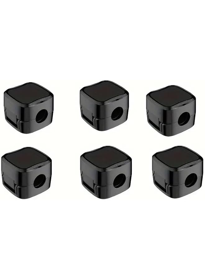 S-TOP 6pcs Adjustable Magnetic Cable Clips - No-Slip Cord Organizer for Desk, Car & Home. Non-Slip Wire Organizer for Desk, Desktop management.Cable organizer.Car & Home Cord Management. - Image 1
