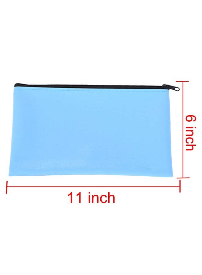Vankcp 14Pcs Bank Deposit Money Bag 7 Colors Deposit Zippered Coin Bag 11'' X 6.3'' Waterproof Colorful Leatherette Cash Bag For Office Travel Home Magician - Image 4