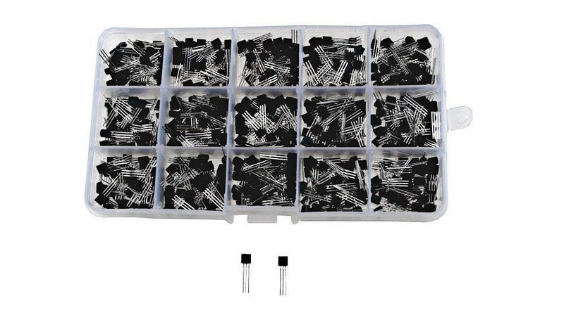 REES52 600PCS 15Values 40-160V 50-600mA NPN PNP Power Transistor Assortment Assorted Kit 2N2222-S9018 Triode + Plastic Box - Image 4