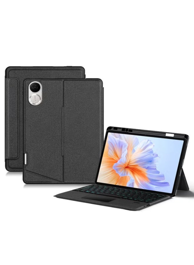 Arabic and English Removable Touched Keyboard Case Compatible with Honor Pad V9 11.5'' (ROL-W00/W10),Magic Backlight Bluetooth Keyboard Holster - Image 1