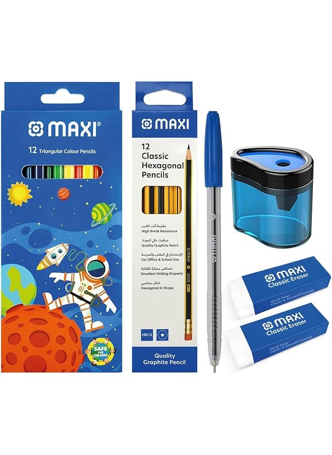 Colour Pencil 12Colours Plus Graphite Pencil With Eraser Tip 12Pcs Plus Dust Free Erasr 2Pcs Plus Plastic Sharpener Plus Ball Pen Basic Combo Pack - pzsku/Z9EFA4DCC5F0D69D29499Z/45/_/1722500681/1ae3eb31-b86d-494a-be11-0c6aaac04f5e