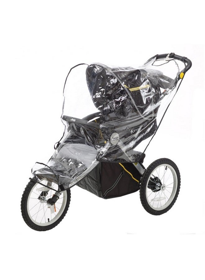 جيب غطاء واقي من الطقس لعربة الأطفال للركض من جيب، غطاء مطر للأطفال، مقاس عالمي يناسب معظم عربات الأطفال للركض، مقاوم للماء والرياح والتهوية والحماية، عربة أطفال، فينيل، شفاف، بلاستيك - Image 2