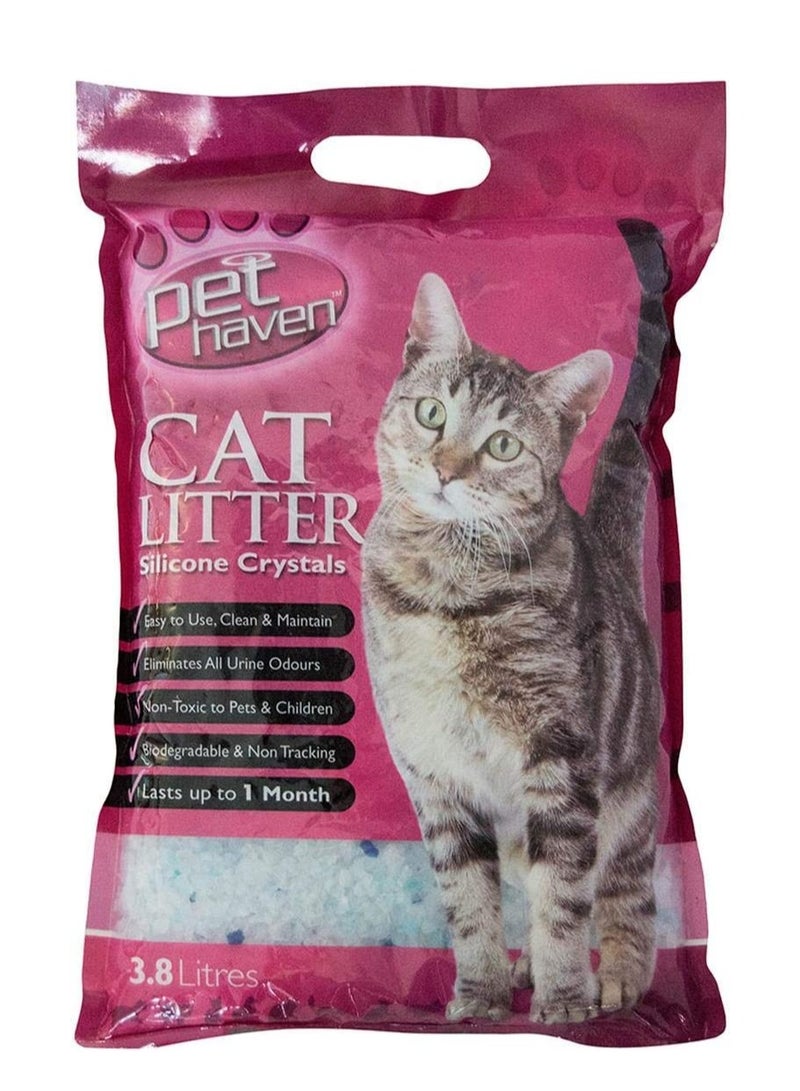 Pet haven Cat Litter Silicon Crystal 3.8 L - Image 1