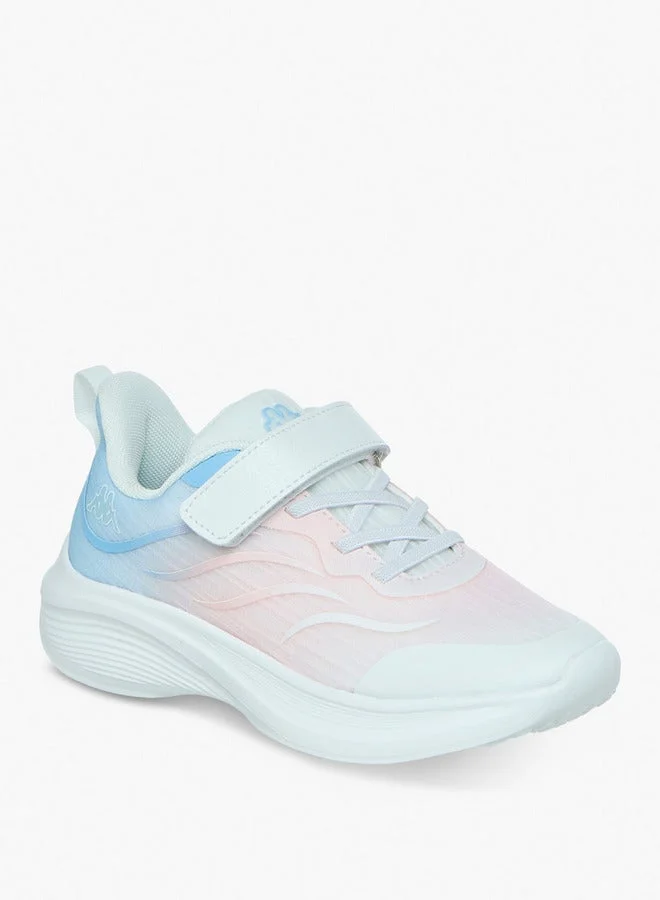 Kappa Girls' Gradient Sports Shoes with Hook and Loop Closure