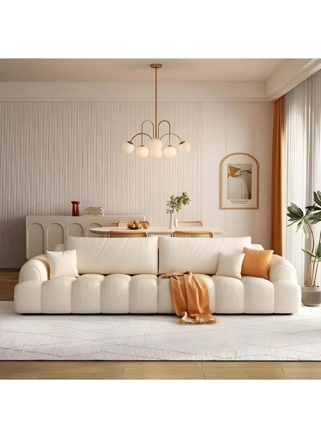 Comfynest Modern Anti Cat Scratch Leather Sofa Stain Resistant 