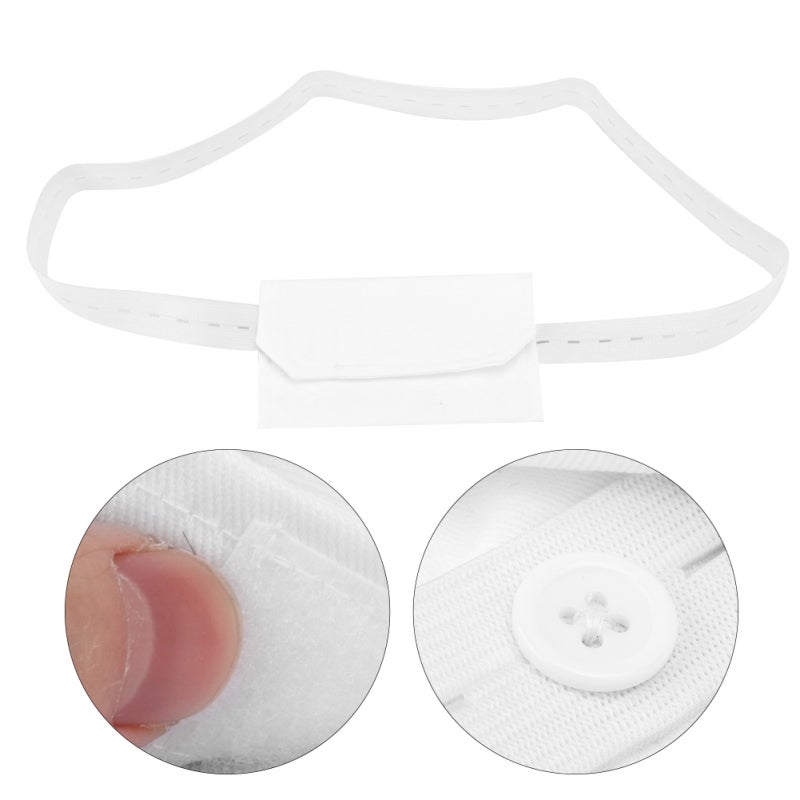 Adjustable Button Type Peritoneal Dialysis Catheter Belt Patient Peritoneal Tube Protection(White ) - Image 4