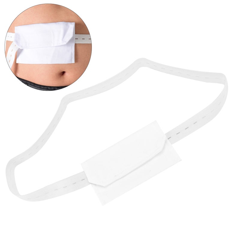 Adjustable Button Type Peritoneal Dialysis Catheter Belt Patient Peritoneal Tube Protection(White ) - Image 5