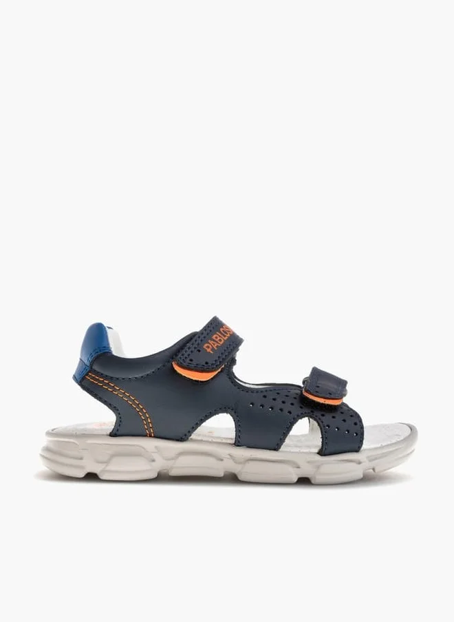 Pablosky Boys Strap Sandals With Hook And Loop Closure