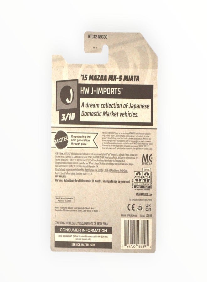 Hot Wheels 1:64 Scale Green 2024 Mazda MX-5 Miata Die-Cast Car - Mainline (2024) 69/250 - Image 2