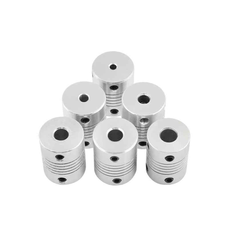 1pcs Aluminum Alloy Elastic Engraving Machine Winding 3D Printer Parts Accessory Stepper Motor Coupling(12X18-3X6) - Image 3