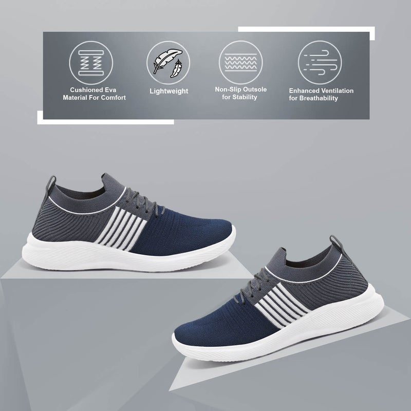 Face Navy Grey Sneakers for Men - Image 2