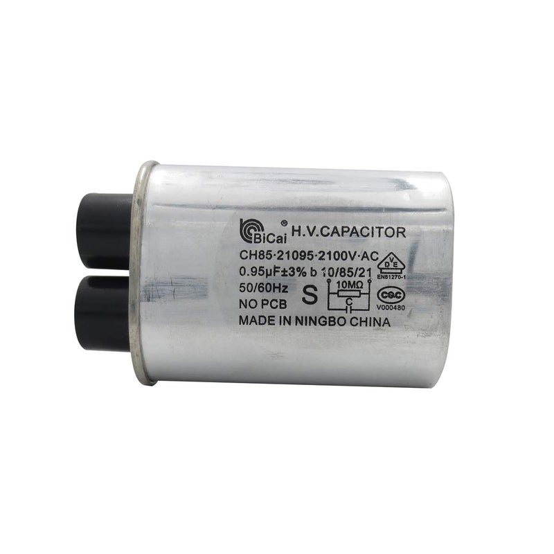 Meter Star Microwave Capacitor Replacement 2100V 095uf Compatible with 99 of Household Microwave Oven BrandsConnect Pin 14 Standard Terminal - Image 1