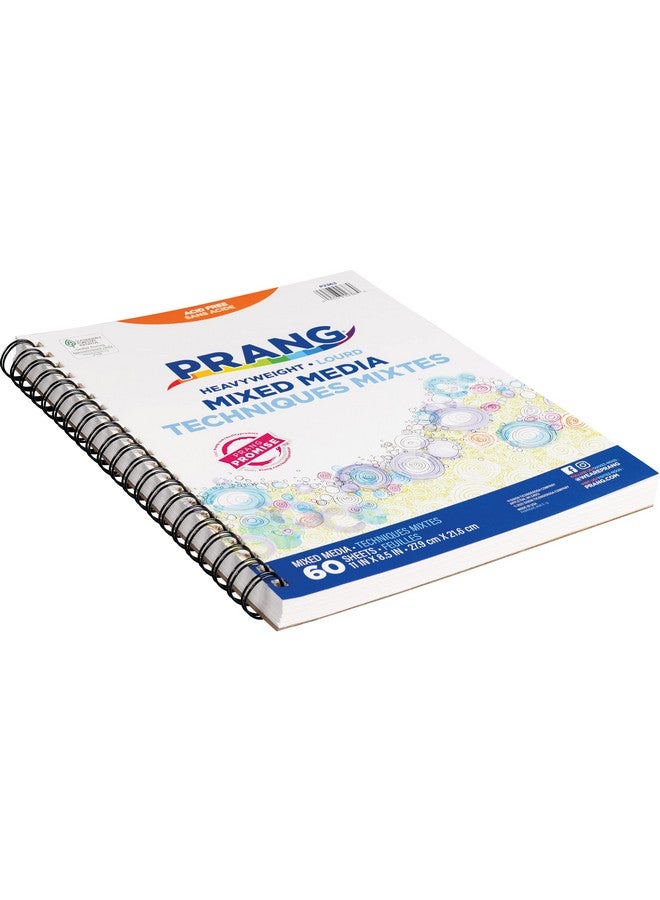 Prang (Formerly Art Street) Mixed Media Journal, Heavyweight, 8.5" x 11", 60 Sheets - Image 2