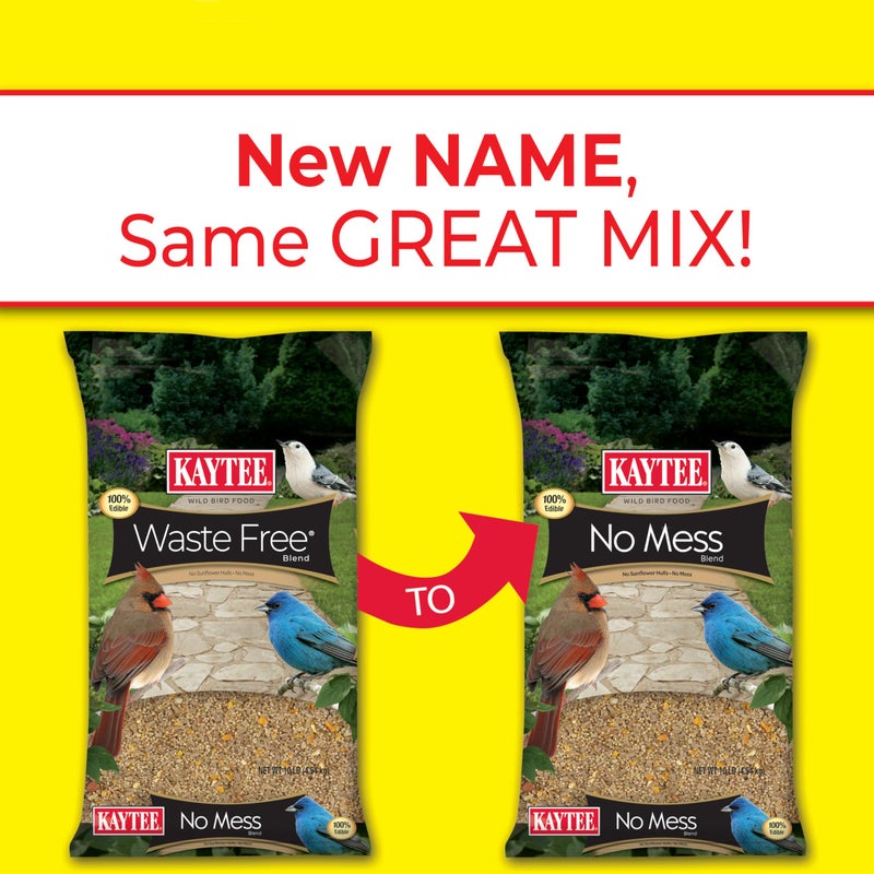 Kaytee Wild Bird (No Mess or Waste Free) Food Seed Blend For Blue Jays, Woodpeckers, Juncos, Cardinals, Grosbeaks, Sparrows, and Finches, 10 Pound, (Packaging May Vary) - Image 3