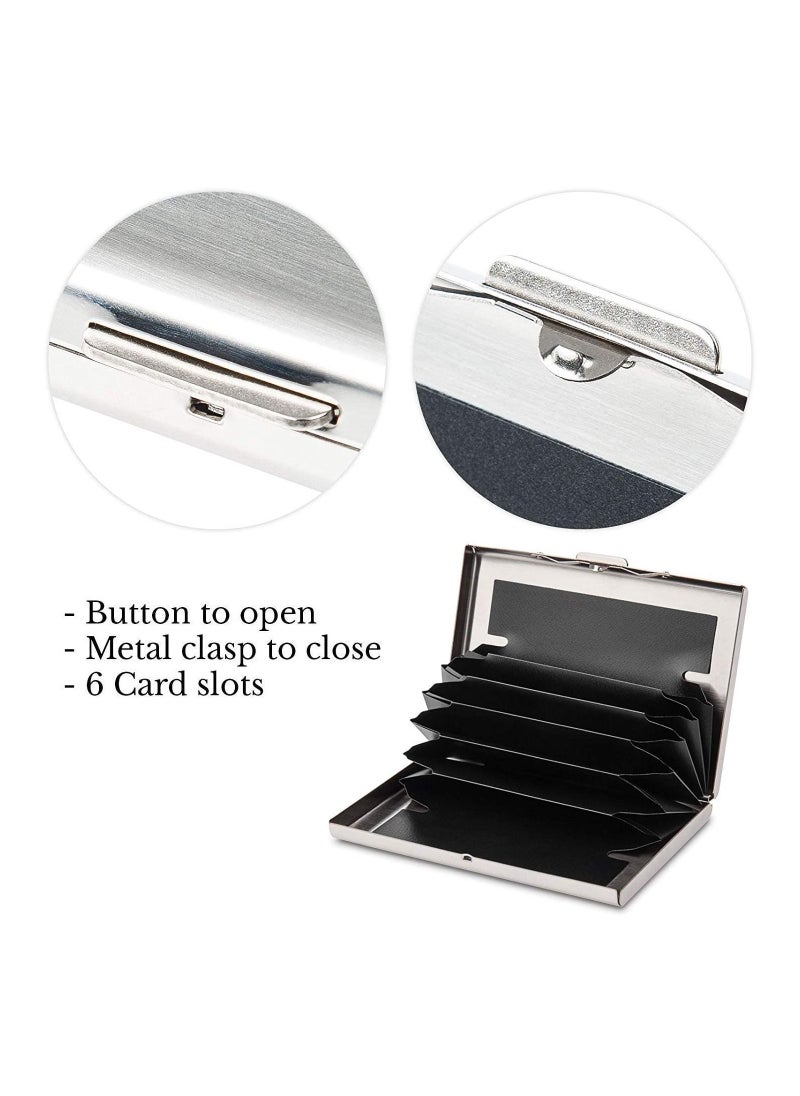 Generic - 6 Slots RFID Blocking Metal Credit Card Holder Wallet For Men & Women - Image 1
