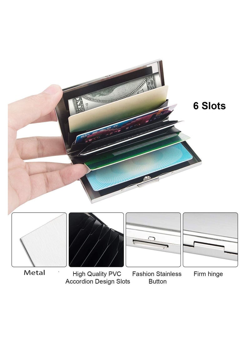 Generic - 6 Slots RFID Blocking Metal Credit Card Holder Wallet For Men & Women - Image 1