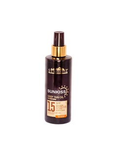 ST MORITZ St. Moritz Sun Kiss Deep Tan Oil SPF 15 | 250ml | Sun Protection with Beta-Carotene | Tan Boost Formula  - Image 2