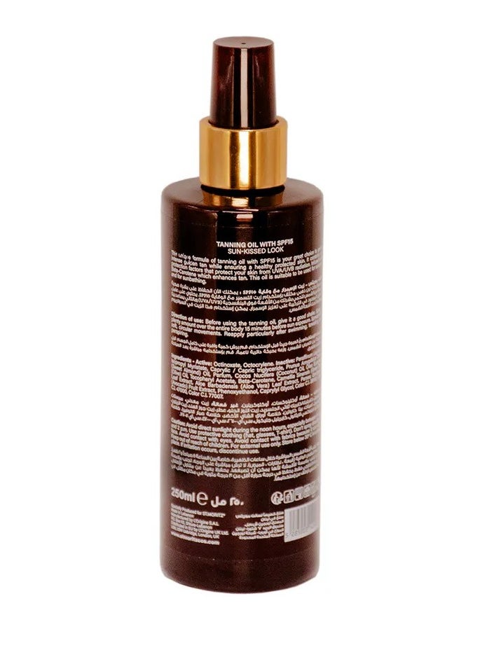 ST MORITZ St. Moritz Sun Kiss Deep Tan Oil SPF 15 | 250ml | Sun Protection with Beta-Carotene | Tan Boost Formula  - Image 3
