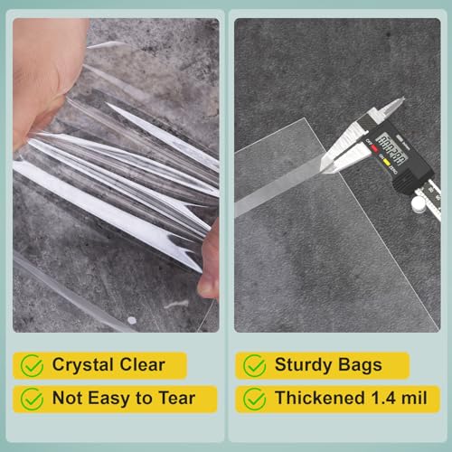 COQOFA 13x18 inch 20Pcs Clear Cellophane Bags Clothing Bag Self Adhesive Resealable Sealing Plastic Cello for Clothes, Gifts, Crafts Small Business Packaging - Image 5