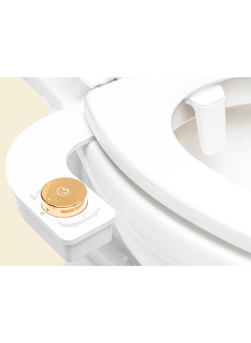 Boss Bidet REVOLUTION - Non Electric Bidet Attachment for Toilet with Dual Nozzle, Self-Cleaning Function, and 1.3-Second Cleaning Time. Eco-Friendly with Feminine Wash Feature (Gold) - Image 3