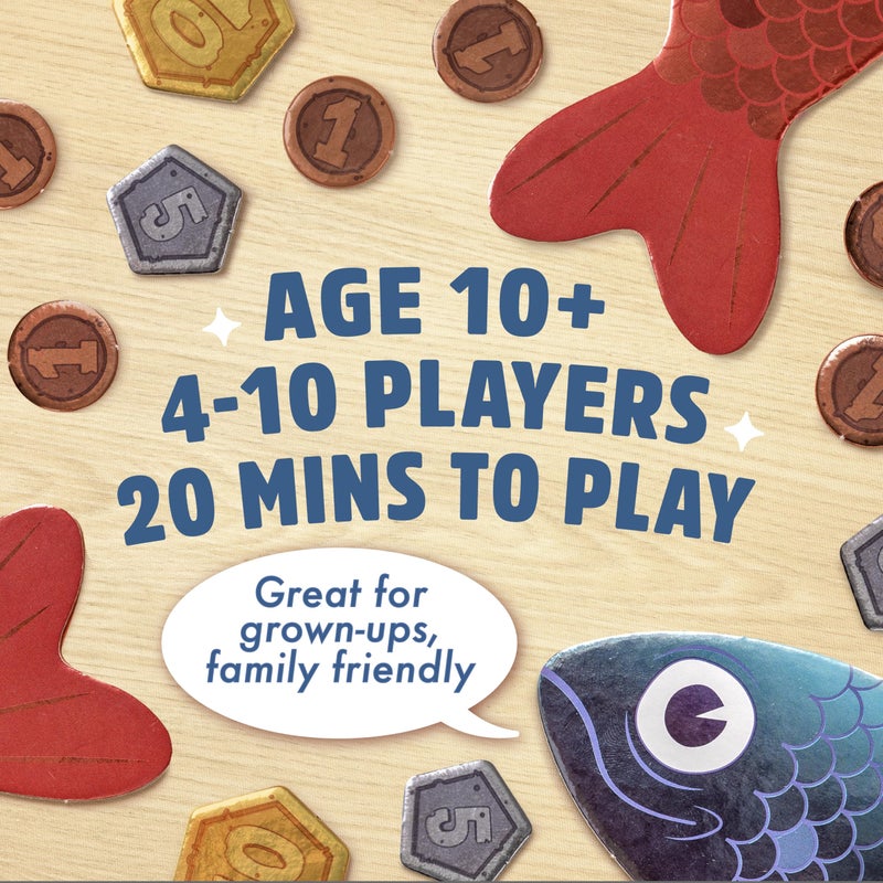 Big Potato Sounds Fishy Board Game: The Bluffing Family Game for Kids 10+ - Best New Family Quiz Games, Trivia Games for Groups of People - Image 2