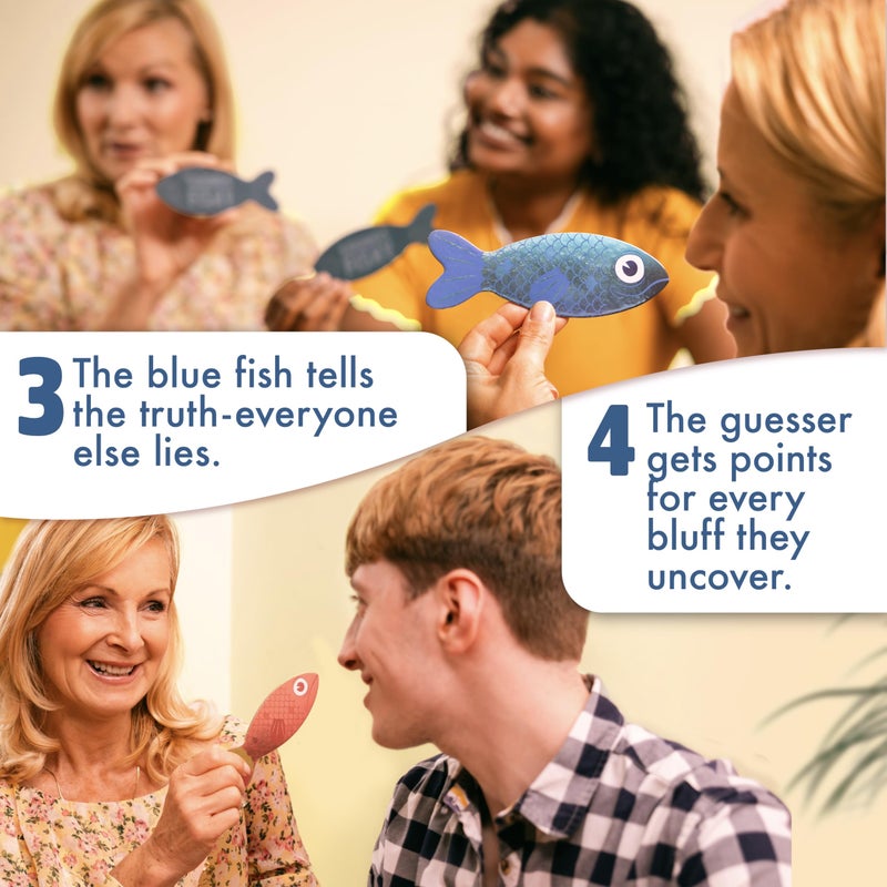 Big Potato Sounds Fishy Board Game: The Bluffing Family Game for Kids 10+ - Best New Family Quiz Games, Trivia Games for Groups of People - Image 4