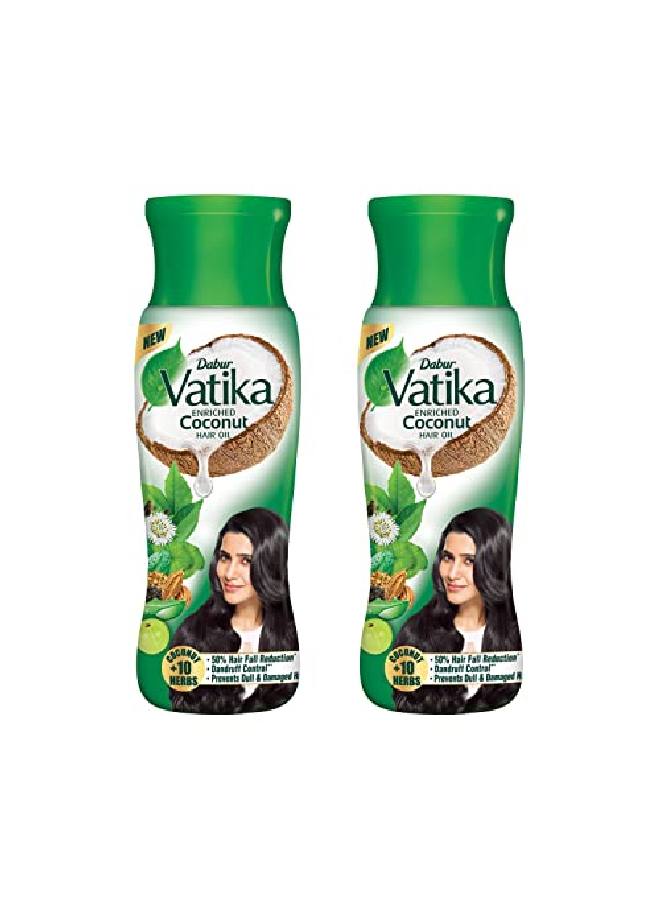 Dabur Vatika Enriched Coconut Hair Oil 600ml (300ml*2) - Image 2