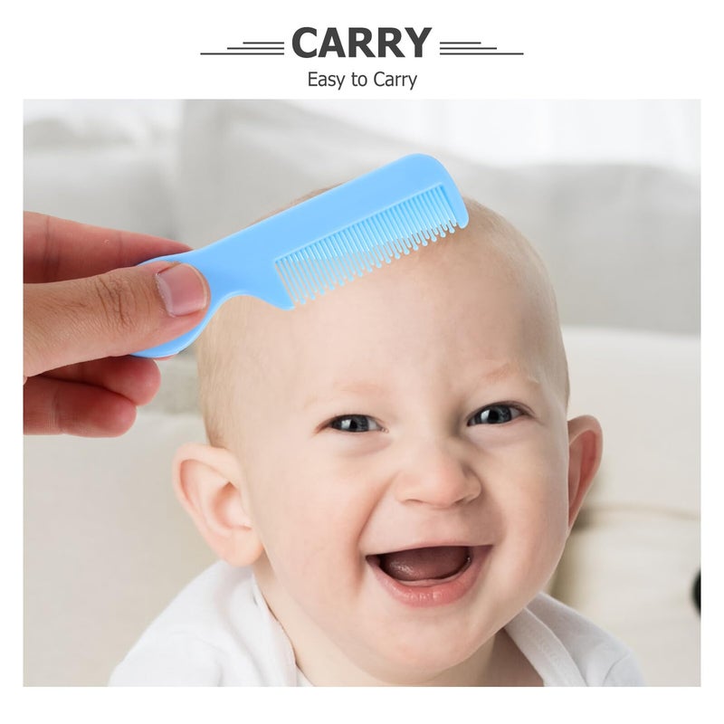 16 Pcs Mini Round Tip Wide Tooth Combs Set Candy Colors Sensitive Scalp Hair Care - Image 4