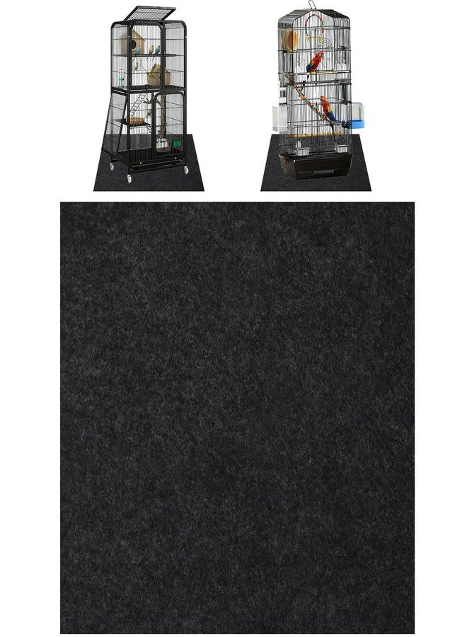 Dojomadf 39x39 Inch Bird Cage Floor Mat, Under Pet Cage Mat for Large Bird Cage, Dog Kennels, Absorbent/Waterproof and Non Slip Felt Mat, Protect The Floor, and Easy to Clean - Image 1