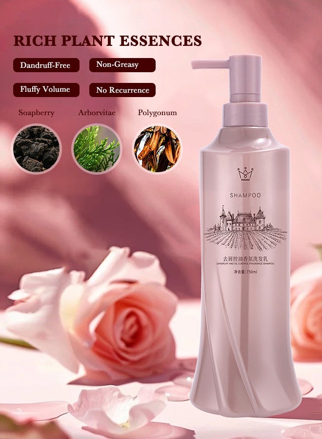Classic Fragrance Shampoo & Shower Gel Gift Set 750ml x2, Luxurious Bath Set for Women, Moisturizing Hair & Body Care, Elegant Pink Gift Box for Her - Image 2