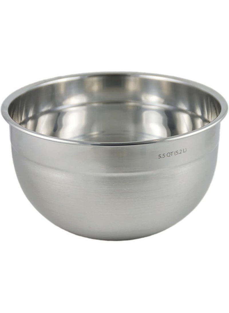 Tovolo Stainless Steel Mixing Bowls, 5.5 Qt - Metal Nesting Mixing Bowl with Rounded Lip for Easy Pour & Minimal Mess - Large & Small Dishwasher Safe Kitchen Supplies for Prep & Cooking - Image 1