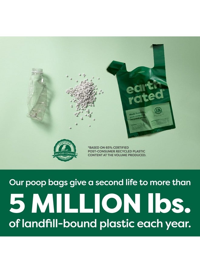 إيرث ريتد أكياس فضلات الكلاب المقاومة للعوامل الجوية مع مقابض، عبوة اقتصادية، سهلة الربط ومقاومة للتسرب، لون لافندر، 600 كيس بمقبض - Image 5