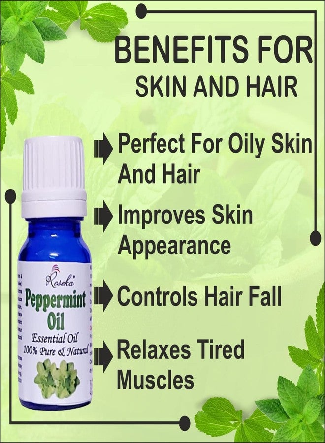 Roseka Lavender & Peppermint Essential Oil | Healthy Hair, Scalp, Bright Skin, Acne, Hair Fall, Relaxing Sleep, Aromatherapy & Body pack of 2 (20 ml) - Image 2