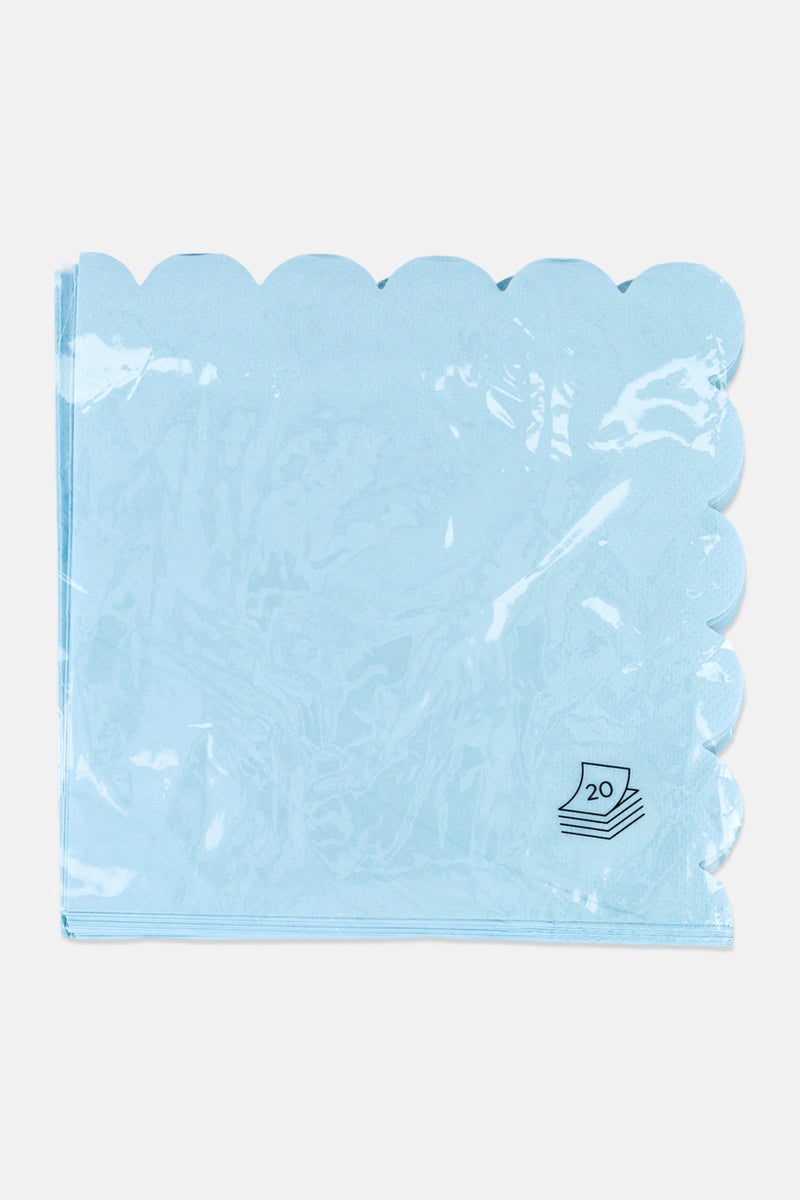 Muy Mucho 20 Piece Of Paper Napkins 32 x 32 cm, Light Blue  - Image 1