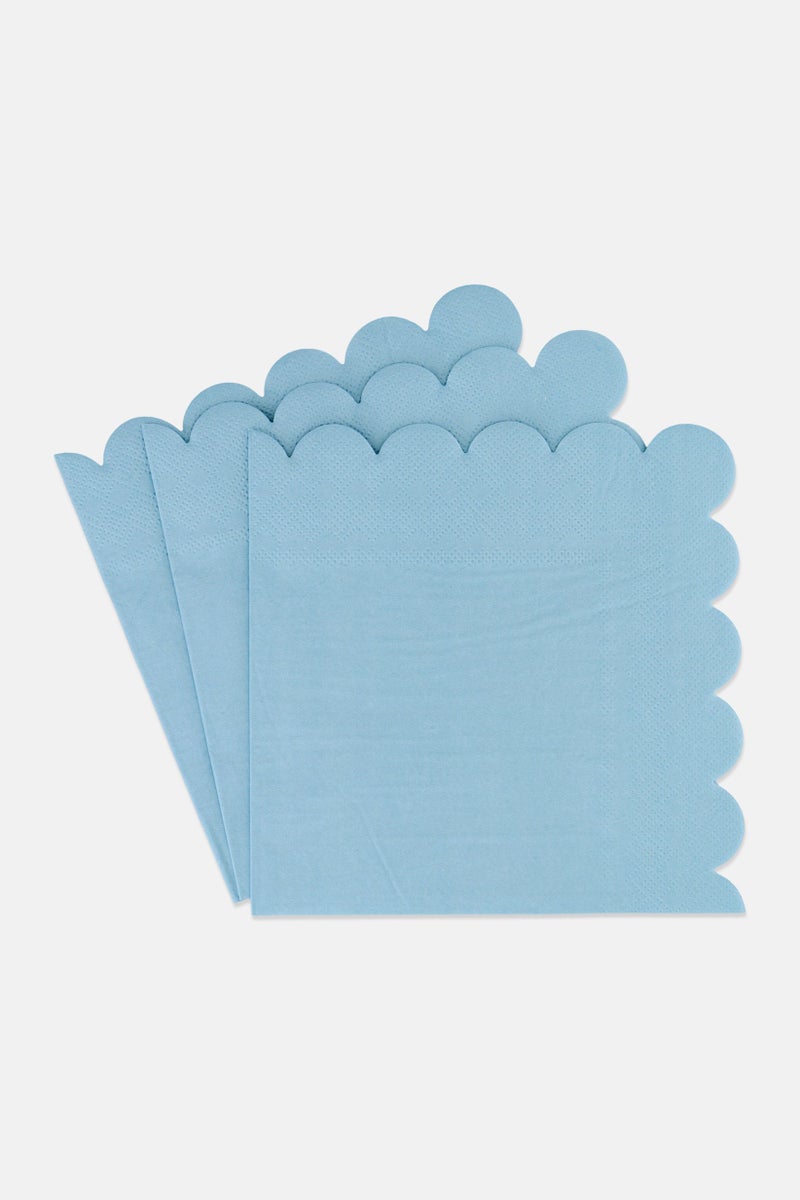 Muy Mucho 20 Piece Of Paper Napkins 32 x 32 cm, Light Blue  - Image 2
