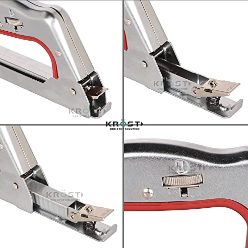 KROST 3 in 1 Kangaro Miles All Metal Body 18 Gauge Ts-2313A Gun Tacker, Staple Gun with F-10 mm Brad Nails -5000 Pcs - Image 3