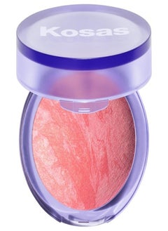 Kosas Blush is Life Baked Talc-Free Dimensional + Brightening Blush,Blissed - Warm Peachy Pink 4.5g  - Image 1
