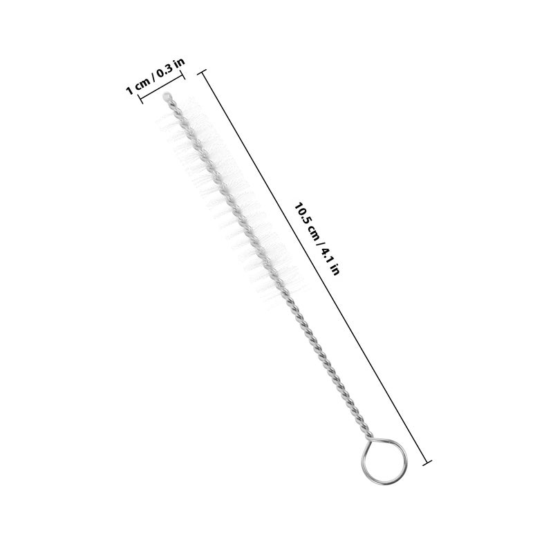 10Pcs Nylon Test Tube Cleaning Brushes Set 10Mm Diameter 10Cm Length for Laboratory Glassware Bottles - Image 3