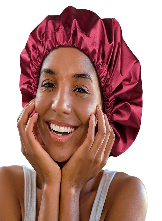 Heerf Wash Shower Cap Waterproof Bonnet for Long Braids Dreadlocks Women Extra Large - Image 1