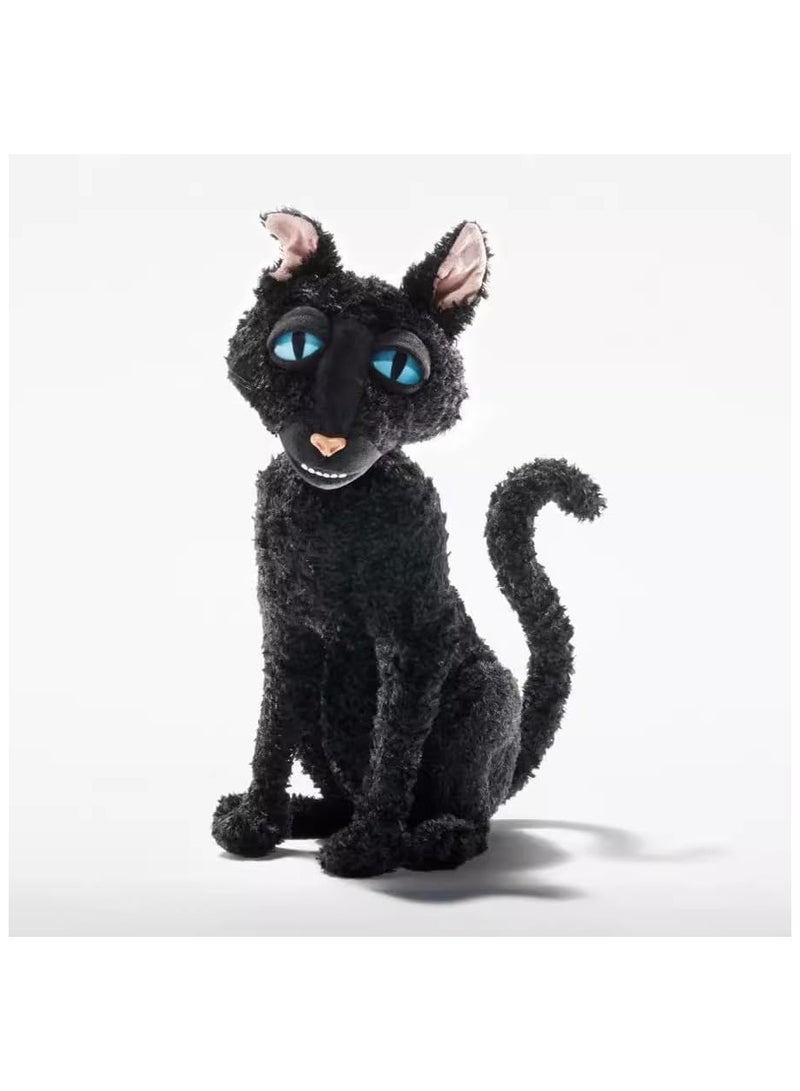 عام لعبة القط الشامبو كورالين، القط الأسود الدمى 11.8 بوصة دمية القط الوحش للفتيان والفتيات المحبين - Image 1